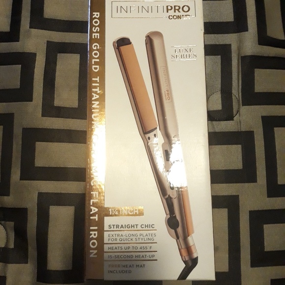 conair rose gold straightener